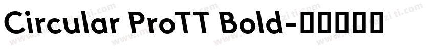 Circular ProTT Bold字体转换